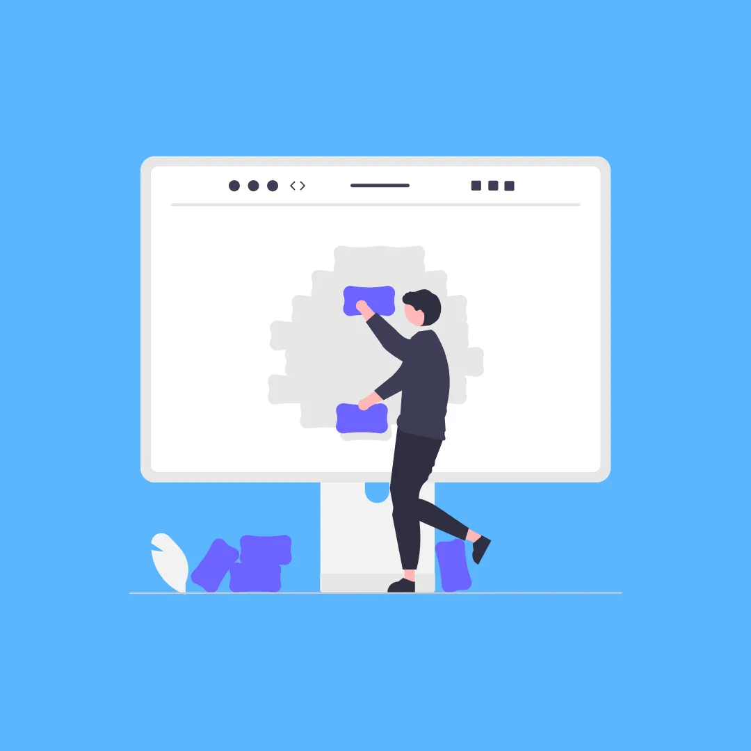 ブログポストを作ろうとしている人の画像